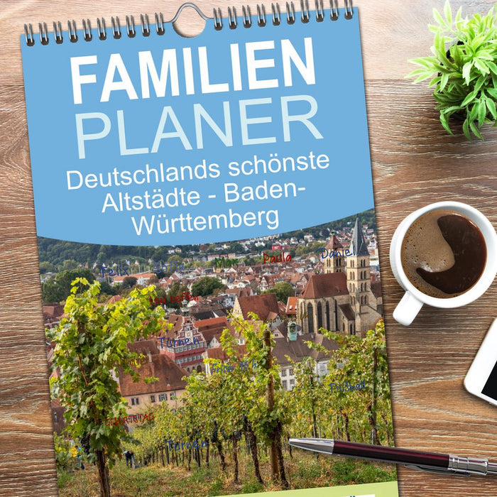 Deutschlands schönste Altstädte - Baden-Württemberg (CALVENDO Familienplaner 2026)