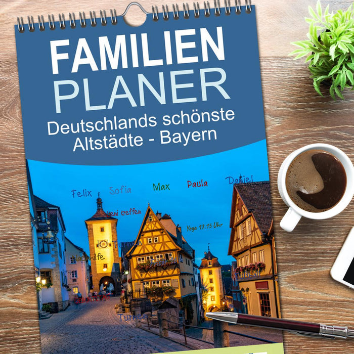 Deutschlands schönste Altstädte - Bayern (CALVENDO Familienplaner 2026)