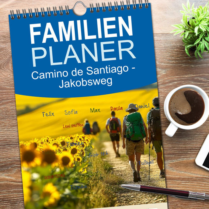 Camino de Santiago - Jakobsweg (CALVENDO Familienplaner 2026)