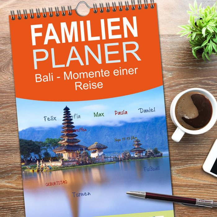 Bali - Momente einer Reise (CALVENDO Familienplaner 2026)