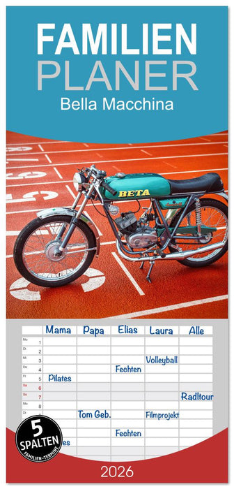 Bella Macchina (CALVENDO Familienplaner 2026)