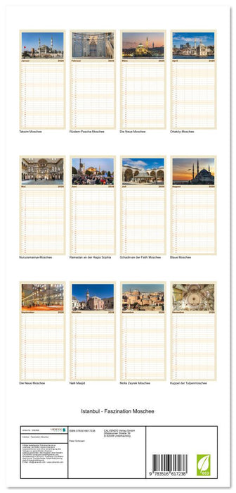 Istanbul - Faszination Moschee (CALVENDO Familienplaner 2026)