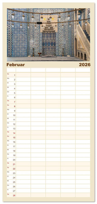 Istanbul - Faszination Moschee (CALVENDO Familienplaner 2026)