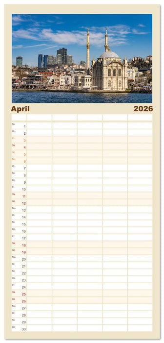 Istanbul - Faszination Moschee (CALVENDO Familienplaner 2026)