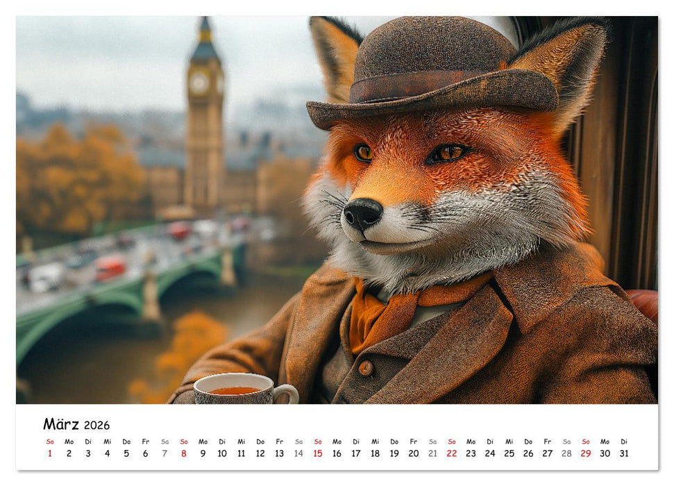 Lustige Tierreisen - Bunter Spaß für Kinder (CALVENDO Wandkalender 2026)