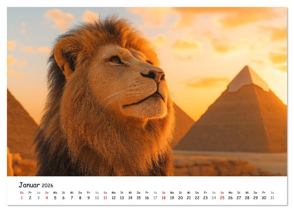 Lustige Tierreisen - Bunter Spaß für Kinder (CALVENDO Premium Wandkalender 2026)