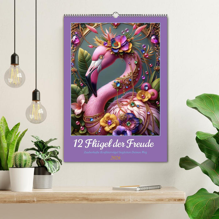12 Flügel der Freude (CALVENDO Wandkalender 2026)