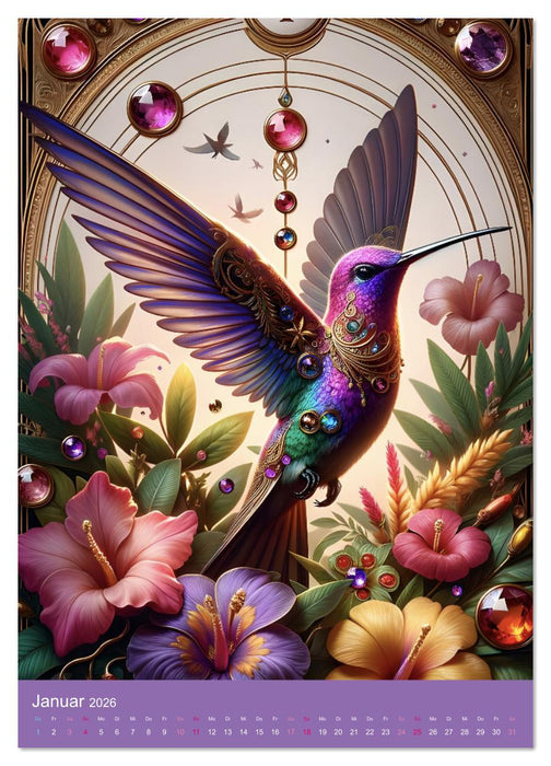 12 Flügel der Freude (CALVENDO Premium Wandkalender 2026)