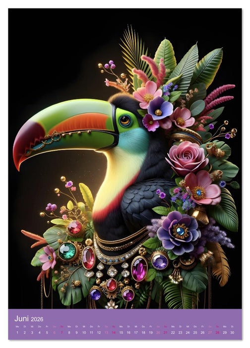 12 Flügel der Freude (CALVENDO Premium Wandkalender 2026)