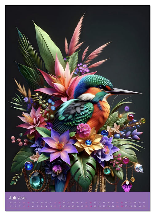 12 Flügel der Freude (CALVENDO Premium Wandkalender 2026)