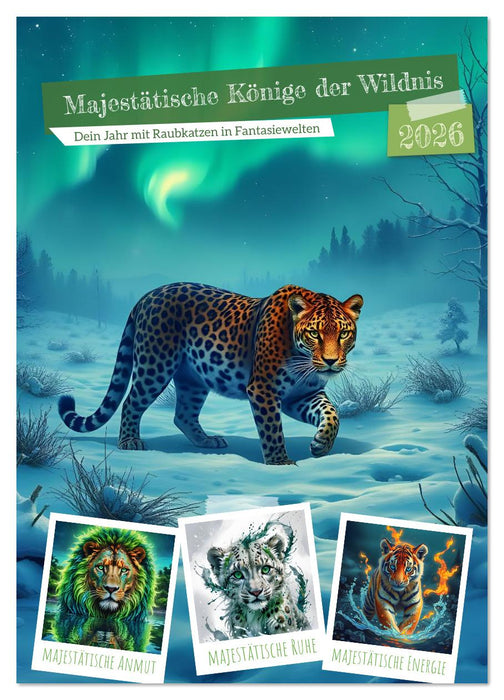 Majestätische Könige der Wildnis (CALVENDO Wandkalender 2026)