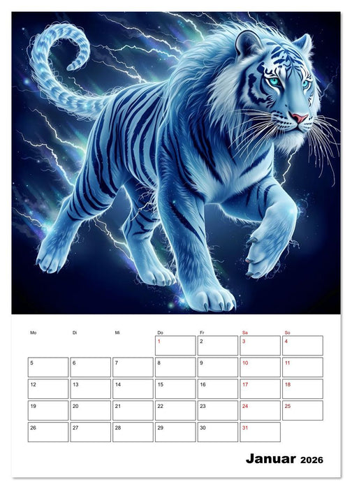 Majestätische Könige der Wildnis (CALVENDO Wandkalender 2026)