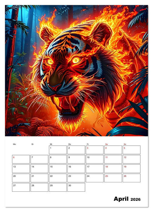 Majestätische Könige der Wildnis (CALVENDO Wandkalender 2026)