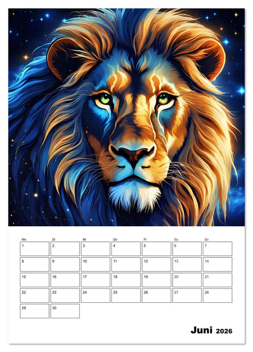 Majestätische Könige der Wildnis (CALVENDO Premium Wandkalender 2026)