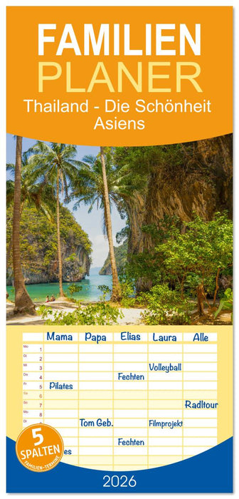 Thailand - Die Schönheit Asiens (CALVENDO Familienplaner 2026)