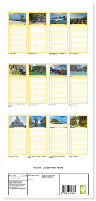 Thailand - Die Schönheit Asiens (CALVENDO Familienplaner 2026)