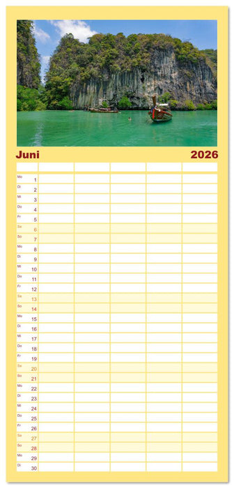 Thailand - Die Schönheit Asiens (CALVENDO Familienplaner 2026)