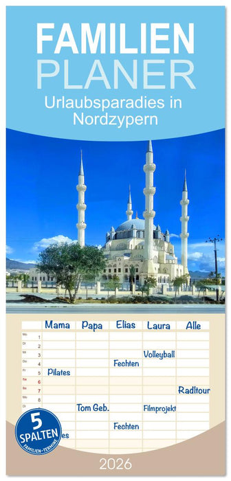 Urlaubsparadies in Nordzypern (CALVENDO Familienplaner 2026)