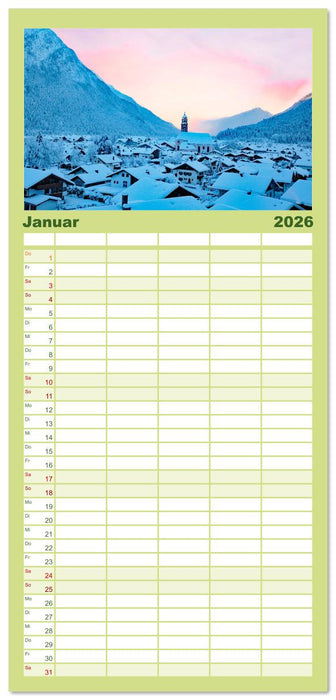 MITTENWALD Eine Perle im Oberen Isartal (CALVENDO Familienplaner 2026)