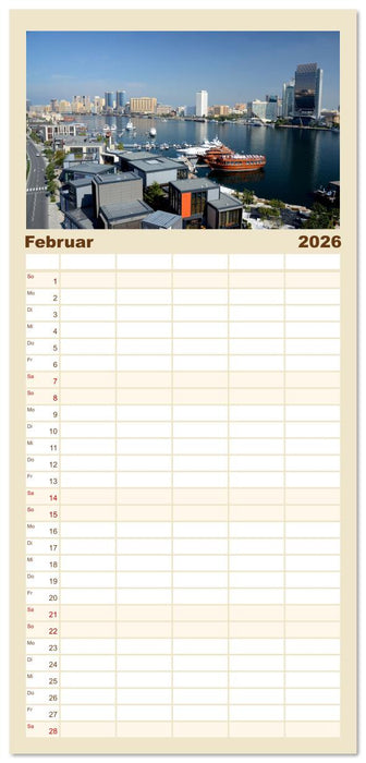 Dubai, die Stadt der Superlative. (CALVENDO Familienplaner 2026)