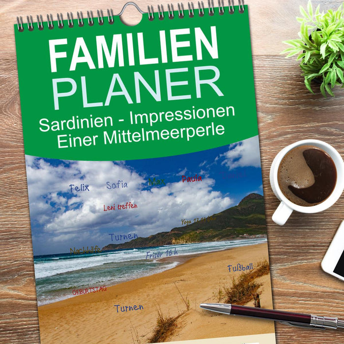 Sardinien - Impressionen Einer Mittelmeerperle (CALVENDO Familienplaner 2026)