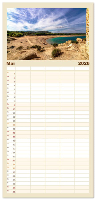 Sardinien - Impressionen Einer Mittelmeerperle (CALVENDO Familienplaner 2026)