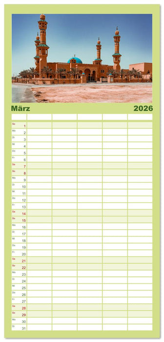 Saudi Arabien - Königreich der Faszinationen (CALVENDO Familienplaner 2026)