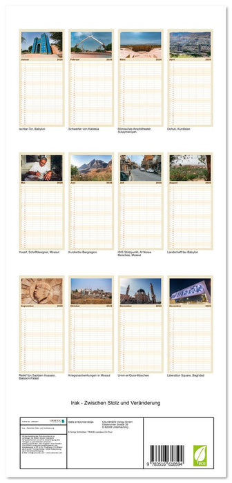 Irak - Zwischen Stolz und Veränderung (CALVENDO Familienplaner 2026)