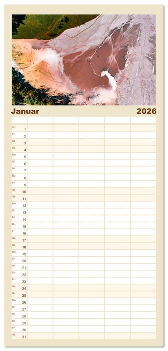 ABOVE - Die Welt von oben in ihrer abstraktesten Form (CALVENDO Familienplaner 2026)