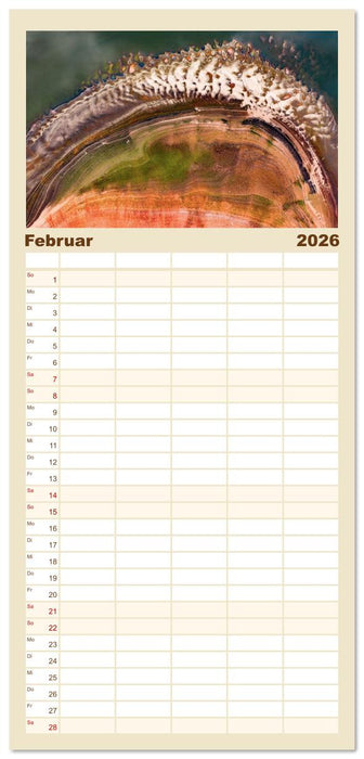 ABOVE - Die Welt von oben in ihrer abstraktesten Form (CALVENDO Familienplaner 2026)