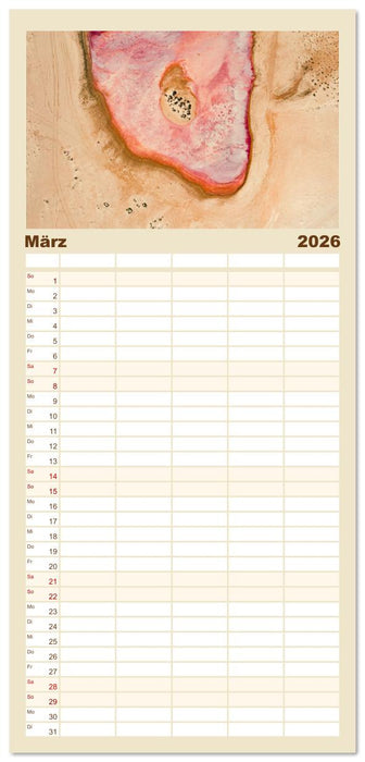 ABOVE - Die Welt von oben in ihrer abstraktesten Form (CALVENDO Familienplaner 2026)