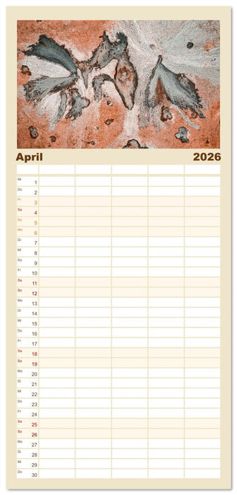 ABOVE - Die Welt von oben in ihrer abstraktesten Form (CALVENDO Familienplaner 2026)