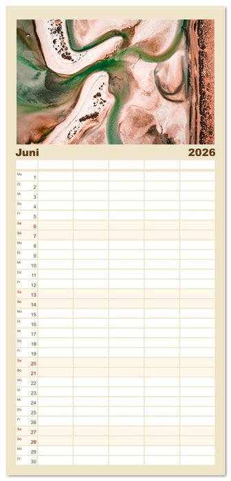 ABOVE - Die Welt von oben in ihrer abstraktesten Form (CALVENDO Familienplaner 2026)