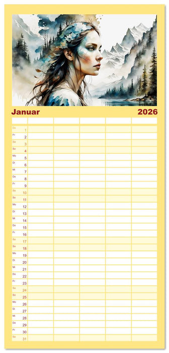 Wilde Ladys (CALVENDO Familienplaner 2026)