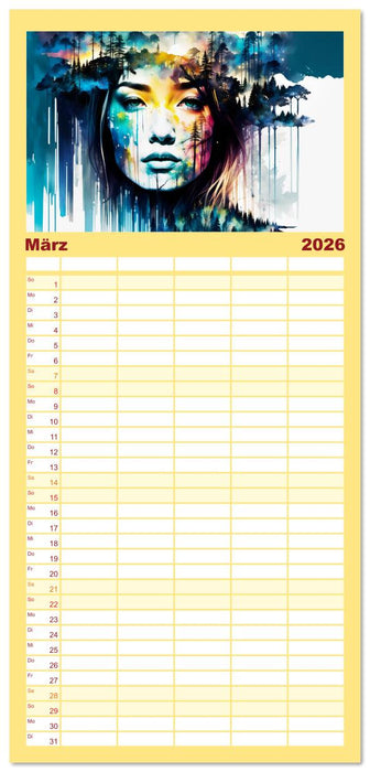 Wilde Ladys (CALVENDO Familienplaner 2026)