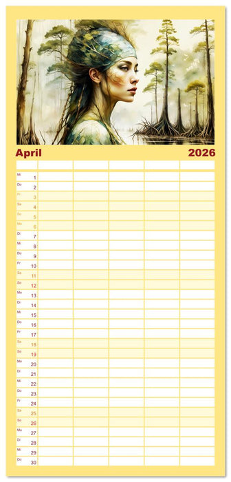 Wilde Ladys (CALVENDO Familienplaner 2026)