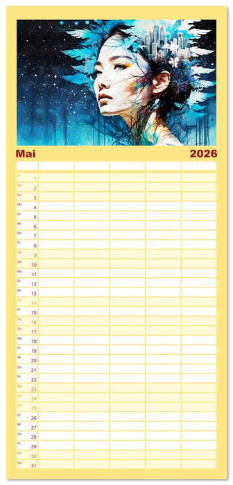 Wilde Ladys (CALVENDO Familienplaner 2026)