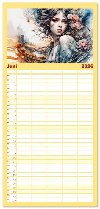 Wilde Ladys (CALVENDO Familienplaner 2026)