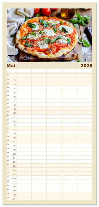 Alles Tomate oder was?! - Herzhafte Speisen rund um die Tomate (CALVENDO Familienplaner 2026)