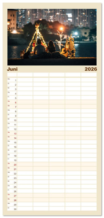 Die Emirate - Im Land der sieben Seelen (CALVENDO Familienplaner 2026)