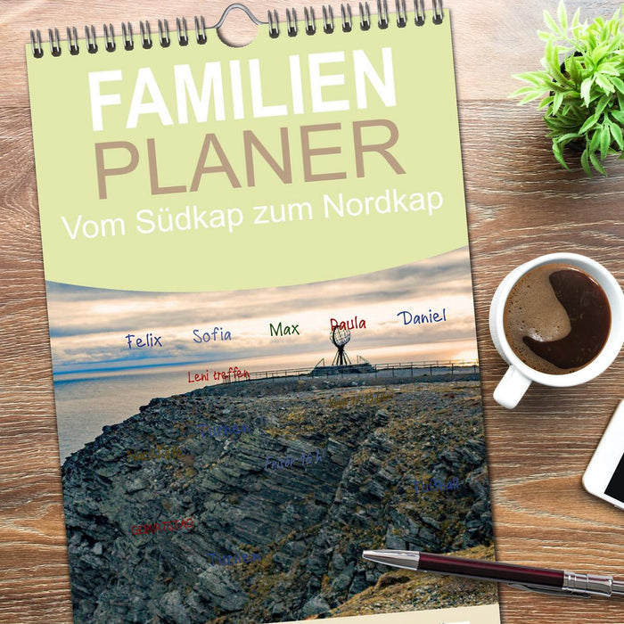 Vom Südkap zum Nordkap (CALVENDO Familienplaner 2026)