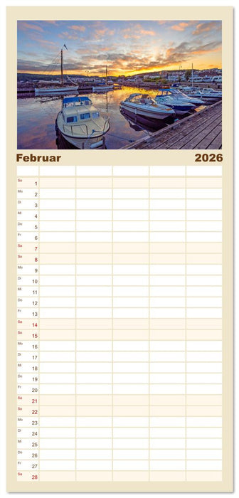 Vom Südkap zum Nordkap (CALVENDO Familienplaner 2026)