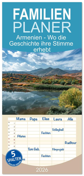 Armenien - Wo die Geschichte ihre Stimme erhebt (CALVENDO Familienplaner 2026)