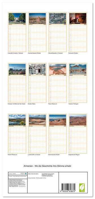 Armenien - Wo die Geschichte ihre Stimme erhebt (CALVENDO Familienplaner 2026)