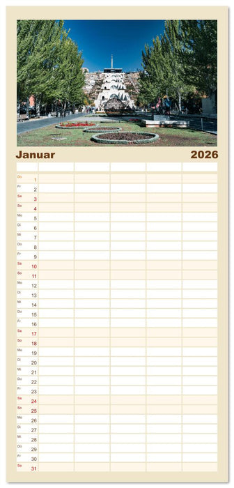 Armenien - Wo die Geschichte ihre Stimme erhebt (CALVENDO Familienplaner 2026)