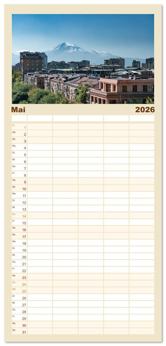 Armenien - Wo die Geschichte ihre Stimme erhebt (CALVENDO Familienplaner 2026)