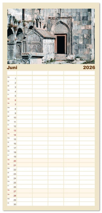 Armenien - Wo die Geschichte ihre Stimme erhebt (CALVENDO Familienplaner 2026)