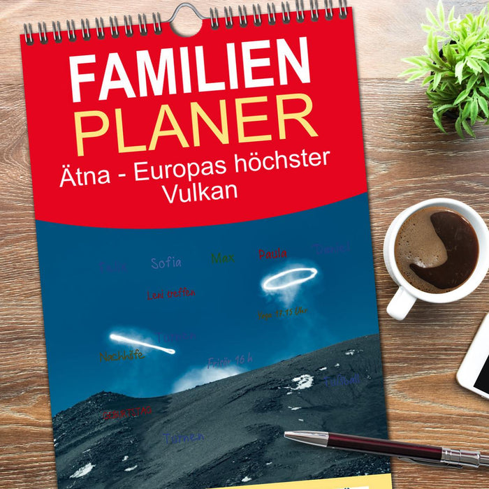 Ätna - Europas höchster Vulkan (CALVENDO Familienplaner 2026)