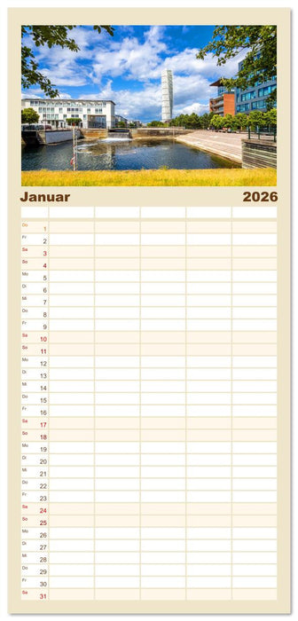 Malmö in Schweden (CALVENDO Familienplaner 2026)