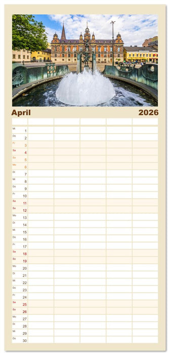 Malmö in Schweden (CALVENDO Familienplaner 2026)